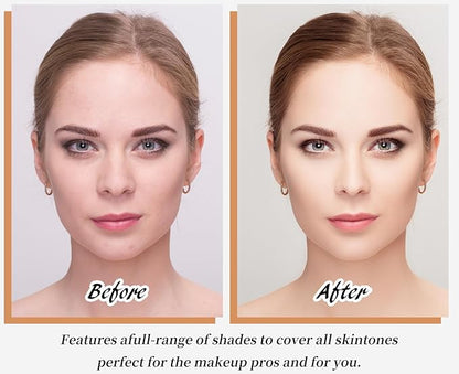 Biological Match 4-in-1 Foundation - Light/Medium Spectrum, Mature Skin Color Changed, Protect from Sun SPF 50+ Concealers Waterproof (Medium, 1 Ounce)