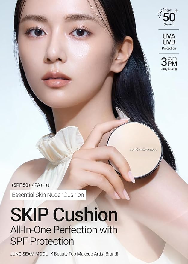 [JUNGSAEMMOOL OFFICIAL] Essential Skin Nuder Cushion (Bronze) | Refill Not Included | Natural Finish | Buildable Coverage | Makeup Artist Brand | Cream Foundation