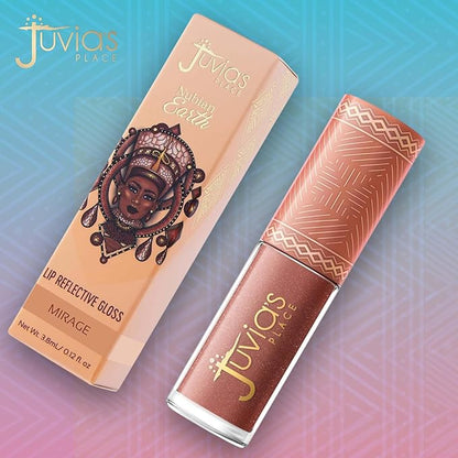 Juvia's Place Nubian Earth Glass Gloss Lip Gloss Mirage - Non-sticky Lip Makeup, Hydrating Lip Gloss, Tinted Lip Gloss, Shine & Glow Lip Makeup, Beauty & Personal Care Products for Lips