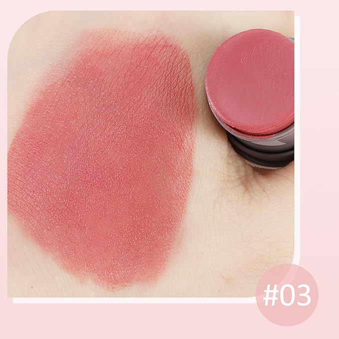 Boobeen Cream Blush Stick, Double-head, Lightweight Long-lasting Color Natural Blush Makeup Stick, Multi Face Blush for Cheek, Lip and Eye, Dewy Finish for All Skin Tones