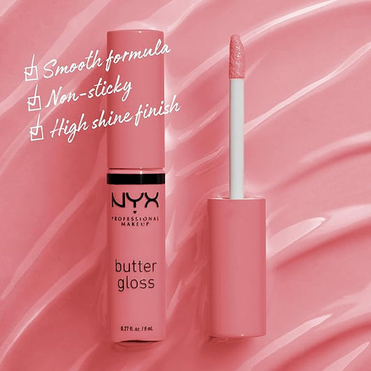 NYX PROFESSIONAL MAKEUP Butter Gloss, Non-Sticky Lip Gloss - Tiramisu (Brown)