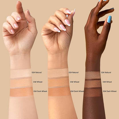 Boobeen Full Coverage Foundation Stick, Cream Foundation Makeup With Brush, Longwear Concealer And Contour Stick With Matte Finish To Cover Blemishes