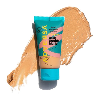 ADVERSA - Vegan Matte Liquid Foundation - Face Makeup, Full Coverage Foundation Makeup, Beauty & Personal Care - Cruelty Free, Gluten Free - 0.88 Fl oz/25g, Color 360
