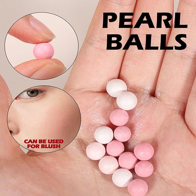 5 Colors Shimmer Matte Setting Powder with Puff, Oil Control Face Loose Translucent Powder Makeup,Brighten Longlasting Finishing Powder,Lightweight Waterproof Soft Focus Blurring Powder, 01