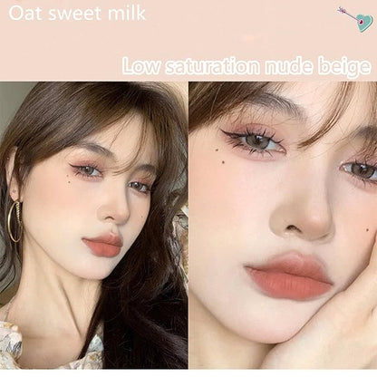 Blush Palette, Milk Galaxy Soft Mist Blush Monochrome Blush Palette Matte Vitality Nude Makeup Rouge Repair Blush Portable Daily Light Makeup Pink Tender Girl Beautiful Woman (Oat sweet milk)