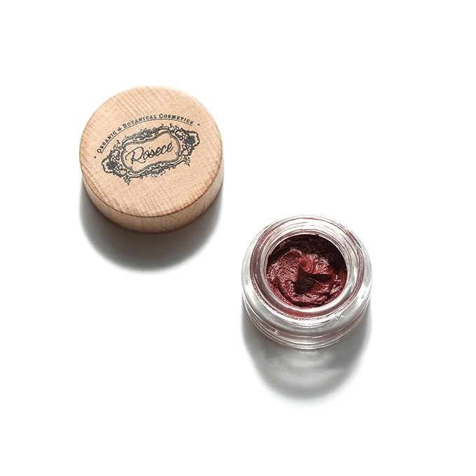 2-in-1 Cream Cheek Blush + Lip Color | Natural Mineral pigment | Soft Lips with natural oils and Vitamin E | 100% Plant ingredients, Vegan (Burgundy/Matte-Night, 0.25fl oz)