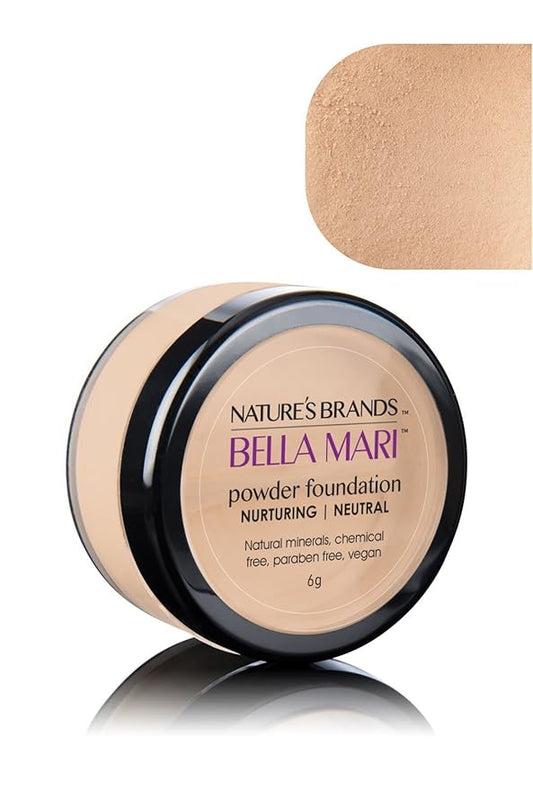 Bella Mari Natural Mineral Powder Foundation, Nurturing (Neutral); 0.2oz