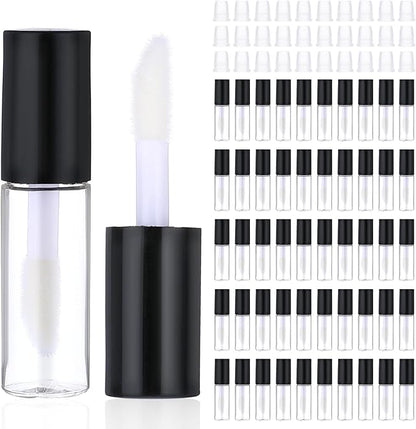 Mini Lip Gloss Tubes, 100 Pcs Refillable Lip Balm Bottle Transparent Empty Containers Travel Personal Cosmetic Inserts Cosmetic Tools Mini Lipstick Containers for Women DIY Makeup