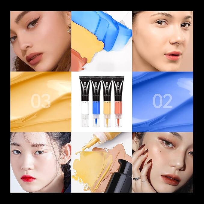 KISSIO Foundation Mixing Pigment,Orange Pigment,Foundation Color Corrector,Smooth and Light,Blends Easily With BB cream,Cold to Warm,Cruelty Free,0.67 oz