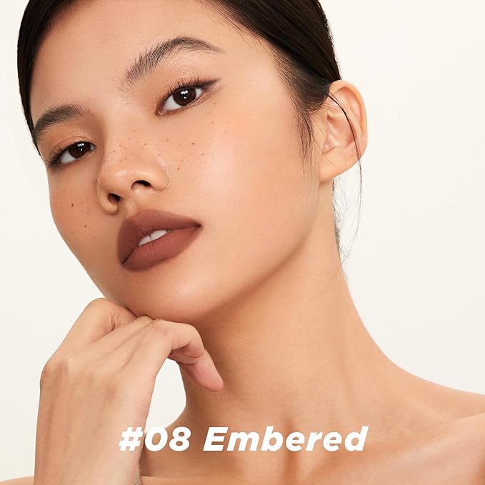 ITY Velvet Matte Finish Lip Stain-Mousse Textured Lip Clay, Conceals Lip Lines, Rich Pigment Lip Tint Lipsticks,2 Pack, 0.14 oz (4g) in Apricot, Embered