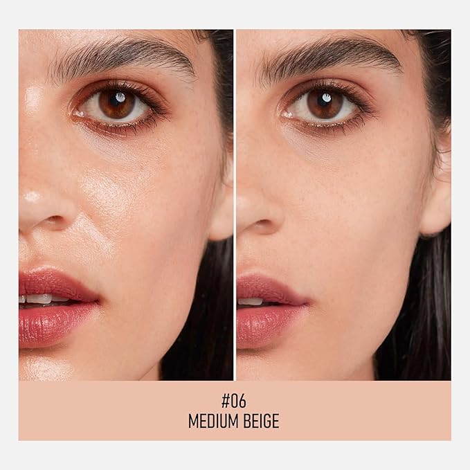 KYDA Mineral Powder Foundation, SPF 35, Natural Glow Finish Loose Powder Makeup, Skin-improving Mineral Loose Foundation, Lightweight Buildable Coverage, 0.28 oz, Fairly Medium