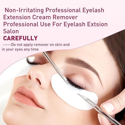 Lash Extension Remover Cream, Lily Scent Eyelash Makeup Remover,Low Irritation Eyelash Glue Remover for Professional Eyelash Extensions,Salon Use Lash Remover for Lash Extensions 15g