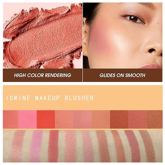 Professional Makeup Cream Contour Palette, Joyeee 6 Colours Concearler Full Coverage & Makeup Brush Set Contour Concearler Palette Contouring Face Make Up Gift for Women Girls