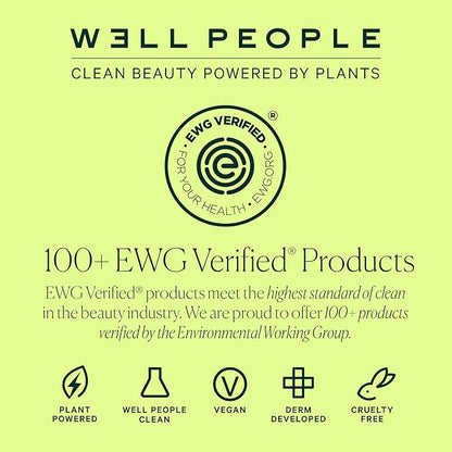 Well People Bio Powder Foundation, Lightweight & Hydrating Foundation For Perfecting & Smoothing Skin, Semi-Matte Finish, Vegan & Cruelty-free, 3W