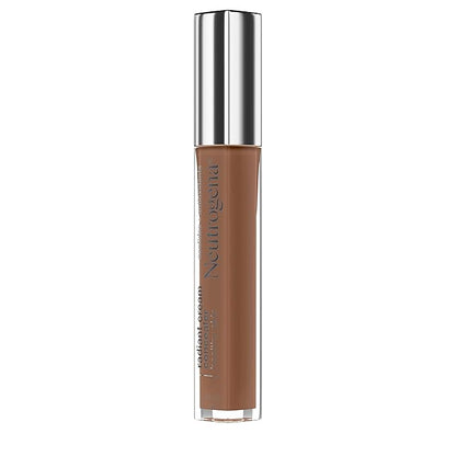 Neutrogena Healthy Skin Radiant Brightening Cream with Peptides & Vitamin E Antioxidant, Lightweight Perfecting Concealer Cream, Non-Comedogenic, Java Deep 02 with neutral undertones, 0.24 oz