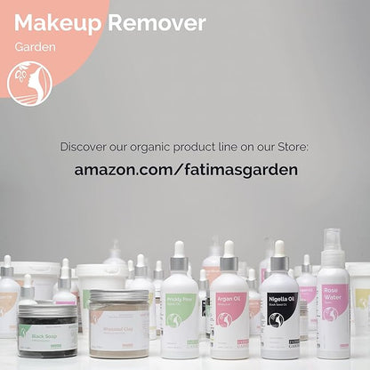Fatima's Garden Organic Makeup Remover - With Argan & Rose Water, 100ml
