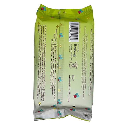 The Crème Shop Bubbly Mates Makeup Removing Wipes - Removes Oil, Dirt & Waterproof Makeup - Hydrating Watermelon