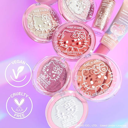 wet n wild Hello Kitty Primer Serum, Infused Vitamin E & Diamond Powder for Long-Lasting Hydration, Warm Apple Pie Lightly Scented, Cruelty-Free & Vegan