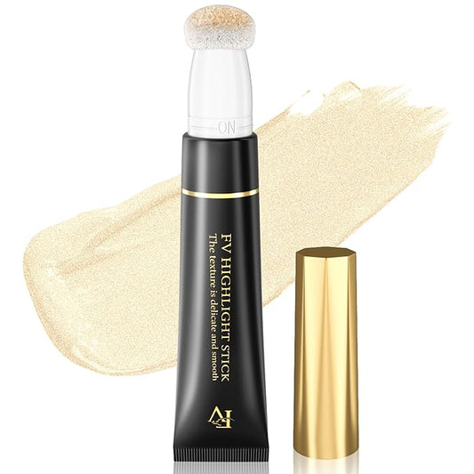 FV Liquid Highlighter Makeup, Lightweight, Buildable & Shimmer Finish Beauty Wand, Multiuse Face Highlighter Stick for Glowing Skin, Vegan & Cruelty-Free, 01 Starlight