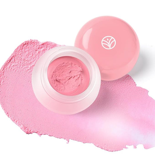 YOUNG VISION Lip & Cheek Pudding Pot – Multi-Use Soft Matte Cream Blush, Buildable Lightweight Formula Lips and Cheeks Tint, 5g/0.17oz