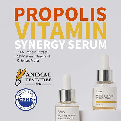 IUNIK Calendula Jojoba Oil Cleanser Gentle Makeup Remover Pore Cleansing Oil & Rose Galactomyces Synergy Serum, Tea Tree Relief Serum, Propolis Vitamin Synergy Serum Trial Travel Kit Korean Skincare