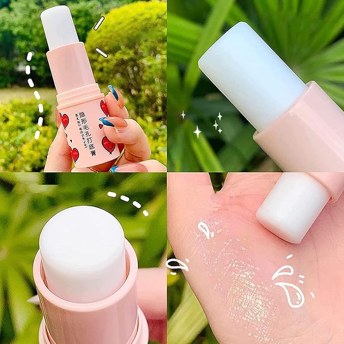 Magical Pore Eraser Waterproof Face Primer Stick - Matte Priming Makeup Blur Stick Invisible Pore Eraser Stick (Natural, 2PCS)