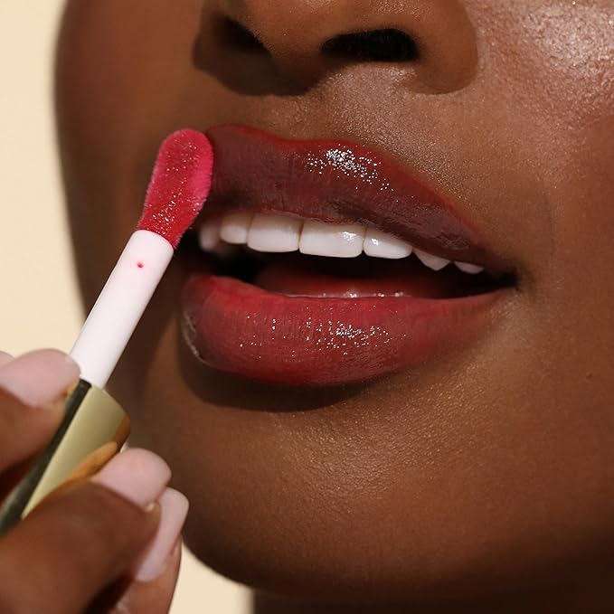 Milani Fruit Fetish Lip Oil with Vitamin E for Instant Hydration, Fruit Extract Infused Lip Treatment and Moisturizing Lip Gloss - Strawberry Melon