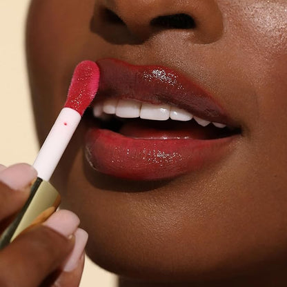 Milani Fruit Fetish Lip Oil with Vitamin E for Instant Hydration, Fruit Extract Infused Lip Treatment and Moisturizing Lip Gloss - Strawberry Melon