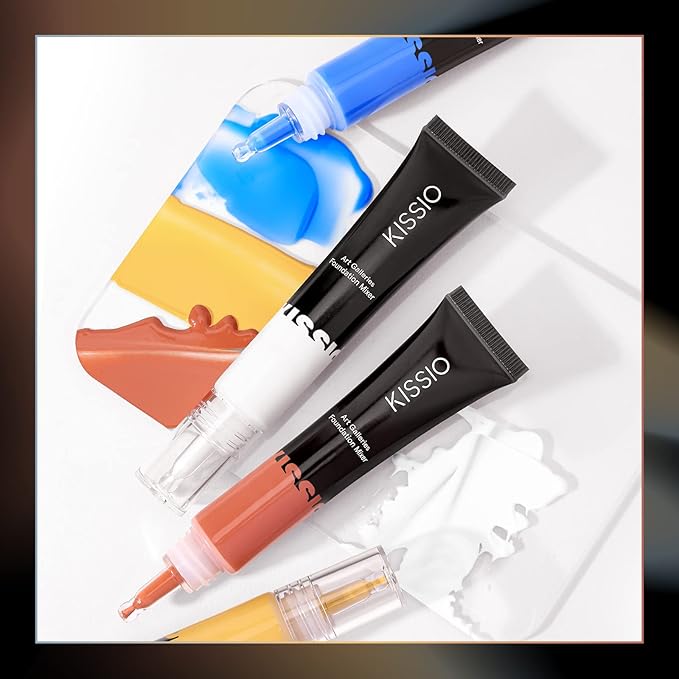 KISSIO Foundaton Mixing Pigment,White Pigment,Foundation Color Corrector,Smooth and Light,Blends Easily With BB Cream,Deep to Shallow,Cruelty Free, 0.67 oz