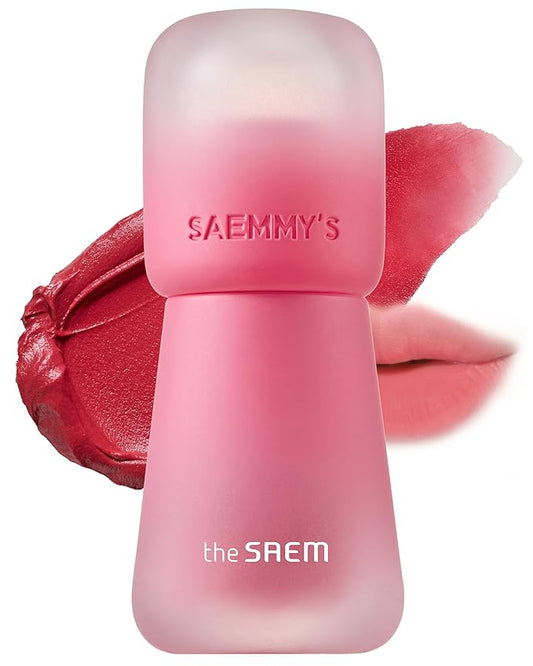 THESAEM Saemmy's Crema Velvet Tint 02 Rose Presso – Matte Lip Cream Velvet Finish Lip Makeup with Natural Plumping Effect - Long Lasting Smooth Fluffy Lips, 0.1oz.