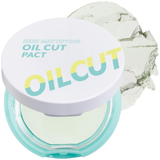 I'm Meme Compact - Oil Cut Pact 0.34 Oz + Palette - Afternoon Tea Blusher | 3 Shades Milk Tea Time, 0.42 Oz Bundle