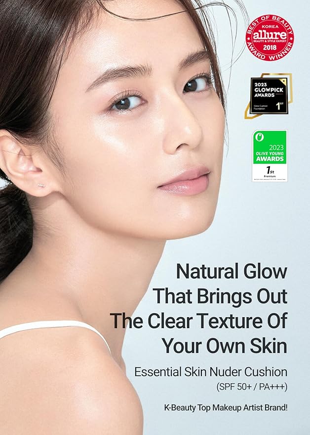 Essential Skin Nuder Cushion (Fair Light) | Refill not Included + Essential Mool Micro Fitting Face Mist (120 ml)