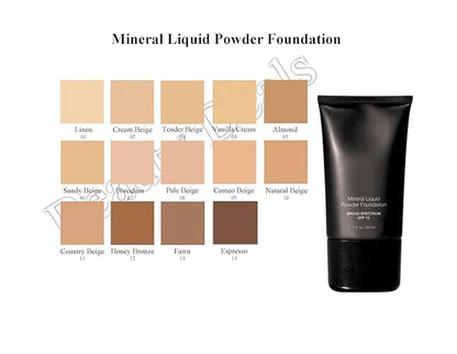 Mineral Liquid Powder Foundation Broad Spectrum SPF 15 (Vanilla Cream)