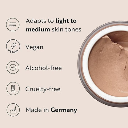 M. Asam Magic Finish Porcelain Teint Make-Up Mousse (1.01 Fl Oz) – 4in1 Primer, Foundation, Concealer & Powder With Buildable Coverage, Adapts To Fair Skin Tones, Leaves Skin Looking Flawless