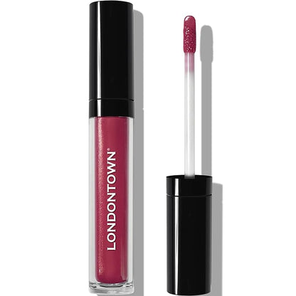 LONDONTOWN Posh, Flushed Pink, Plush Shine Lip Gloss Tube, Deep Hydrating High Shine Sheer Tint Non-Sticky Conditioning Balm