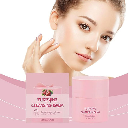 Strawberry Cleansing Makeup Remover, Gentle Makeup Removal, Removes Stubborn Makeup, Easy To Clean Without Greasy, Comfortable And Not Tight Skin. Refreshing Texture Is Easy To Clean.