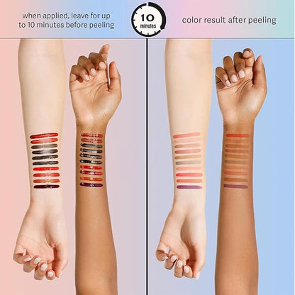 Peel-Off Matte Lip Stain - Long-Lasting Lip Liner Tattoo, Waterproof & Transfer-Proof for All Skin Types (Orange Brown, 1Pc)
