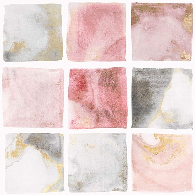Posterazzi Collection Blush Squares II Poster Print by Isabelle Z (24 x 24)