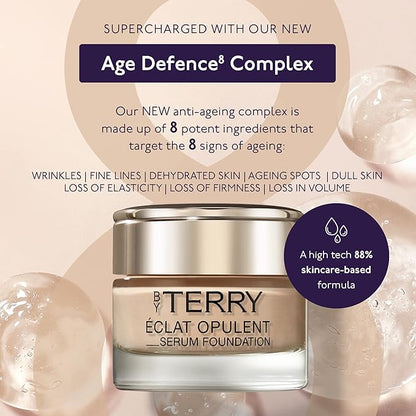 By Terry Eclat Opulent Serum Foundation, Medium Coverage, Hydrating & Anti-Aging, Mocha, 1.01 fl oz