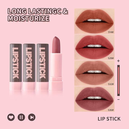 LAMUSELAND Makeup Set Full Kit, 9 Pieces All in One Professional Makeup Gift Set for Women Girls Beginner, include Lipstick, Eyebrow, Eyeliner, BB Cream, Powder, Mascara (B)