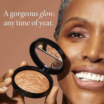 LAURA GELLER NEW YORK Bronze-n-Brighten Multipurpose Bronzer, Deep + Classic Bronzer Brush