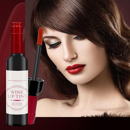 ALIVER Wine Lip Tint 6 Colors/Set, Waterproof Long Lasting Lip Stain, Non stick Cup Lip Gloss, Light