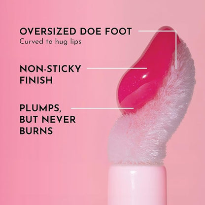 Women's Forget The Filler Lip Plumper Line Gloss, Juicy Watermelon, Pink, 0.11 Fl Oz (Pack of 1)