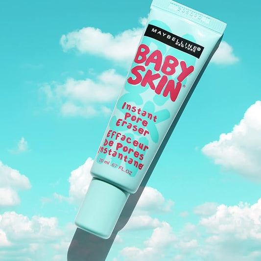 Maybelline Baby Skin Instant Pore Eraser Primer Makeup, Clear, 2 Count