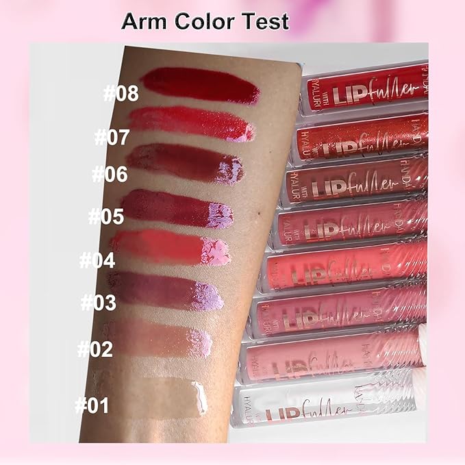 Watermelon Sugar Lip GlossTinted Glitter Lipgloss Lip Oil Teens Moisturizing Lipstick Lip Balm High Shine And Vegan Plumping Lip Gloss For Women Girls Long-Lasting Dry Lip Care lip pumper gloss 07