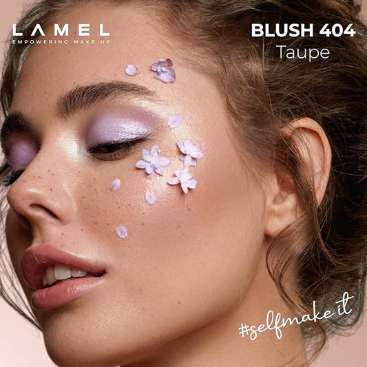 Blush Cheek Taupe Color Mini - Natural, Lightweight, Smooth, Blendable Powder - Shading & Contouring - 4 Universal Shades Powder Blush - Cruelty Free - № 404 (Taupe) - 3.8g / 0.13