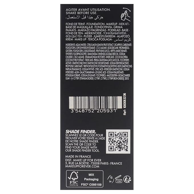 HD Skin Hydra Glow - 2Y36 Warm Honey by Make Up For Ever for Women - 1 oz Foundation