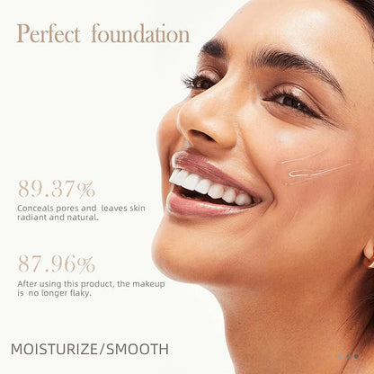 Hydrating Face Primer, Moisturizes Smooth Skin, Long-lasting Moisturizing Foundation Face Primer, Makeup Base Primer, Pores Fine Lines Minimizer with Glycerin, Green