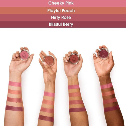 Beautyblender Bounce Liquid Whip Cream Blush, Dewy Glow, Long-Lasting, Buildable Color, Vegan with Hyaluronic Acid & Vitamin C, Blissful Berry