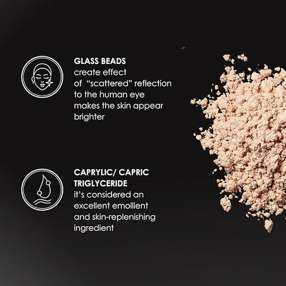 Rodial Glass Powder 0.4 oz, Skin Perfecting Loose Face Powder, Creamy Formula for a Natural Luminosity Glow, Finishing Powder for a Flawless Skin Look, Setting Powder